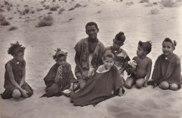 Real Photo  Souvenir Mauritanie  Photo J.K. Nouakchott   Desert Groupe Enfants - Mauritanie