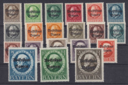 Bayern MiNr. 116IIA-135IIA ** - Mint