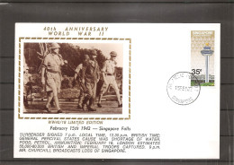 Guerre 40/45 - Chute De Singapour ( Commémoratif De Singapour De 1982 à Voir) - WO2