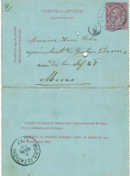Carte-lettre N° 46 écrite De Feluy Vers Mons (petit Trou) - Cartes-lettres