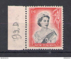1953-59 NEW ZEALAND - SG 732b - Die II - Elisabetta II - MNH** - Andere & Zonder Classificatie