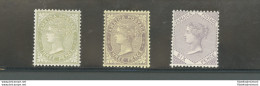 1905-11 JAMAICA - Stanley Gibbons N. 46- 47 - 52 - Watermark Mult Crown CA - MH* - Sonstige & Ohne Zuordnung
