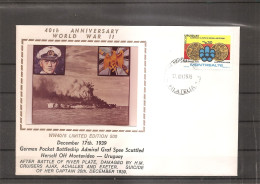 Guerre 40/45 - Bataille Du Rio De La Plata ( Commémoratif De L'Uruguay De 1979 à Voir) - WO2