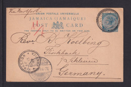 1899 - 1 P. Ganzsache (P 17) Ab SPRINGFIELD Nach Fischbach - Giamaica (...-1961)