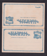2 C. Blau Doppel-Ganzsache (UY 4) - Ungebraucht - Hawaï
