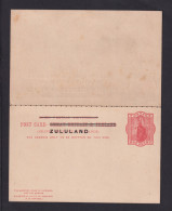 1 P. Überdruck-Doppel-Ganzsache (P 4) - Ungebraucht - Zoulouland (1888-1902)