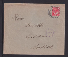 1917 - 1 P. Auf Brief Ab OKAHANDJA Nach Windhuk - Zensur - Afrique Du Sud-Ouest (1923-1990)