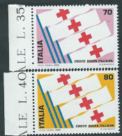 Italia, Italy, Italien, Italie 1980 ; Croce Rossa Italiana, Italian Red Cross, Serie Completa. Nuovi, Di Bordo. - Red Cross