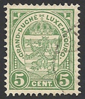Luxemburg, 1907, Mi.-Nr. 87, Gestempelt, - 1907-24 Abzeichen