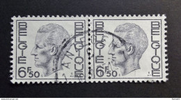 Belgie Belgique - 1974 - OPB/COB N° 1744  ( 2 Values ) Koning Boudewijn Type Elstrom  Obl. Anzegem - Usados