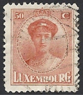 Luxemburg, 1924, Mi.-Nr. 154, Gestempelt, - 1921-27 Charlotte Front Side