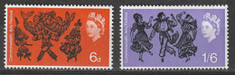 United Kingdom Mi 392x-93x Commonwealth Art Festival 1965 MNH Postfris - Unused Stamps