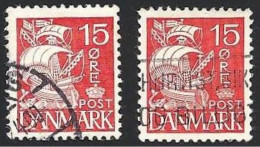 Dänemark 1933, Mi.-Nr. 202 Type II + III, Gestempelt - Oblitérés
