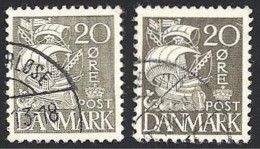 Dänemark 1933, Mi.-Nr. 203, Type I + II, Gestempelt - Usati