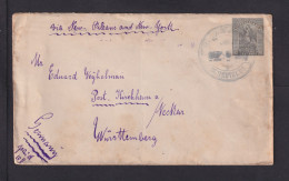 1894 - 10 C. Ganzsache Ab BLUEFIELDS Nach Württemberg - Nicaragua