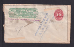 1894 - 10 C. Wells-Fargo Ganzsache Als Frankatur Rückseitig Auf Brief Aus Mexico Nach Catalina - Mexiko