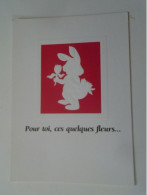 D203181    CPM  Rabbit Hare Lapin Hase -Embossed - Droit Au Coeur - Combier Macon - Autres & Non Classés
