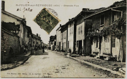 2523 -  Ain - St JULIEN Sur REYSSOUZE : Grande Rue   - Circulée En 1917 - Non Classés