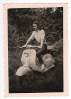 Woman On A Scooter - Photo - Coches