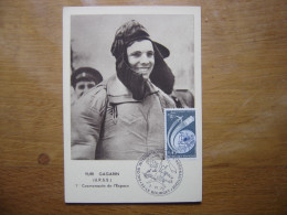 YURI GAGARIN Carte Maximum Cosmonaute ESPACE Salon De L'aéronautique Bourget - Collections