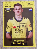 Card Menno Huising - Team Visma-Lease A Bike Development - 2024 - Cycling - Cyclisme - Ciclismo - Wielrennen - Cyclisme