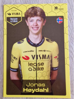 Card Jonas Hoydahl - Team Visma-Lease A Bike Development - 2024 - Cycling - Cyclisme - Ciclismo - Wielrennen - Cyclisme
