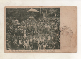 CEYLON - CPA - The Perahera - An Annual Buddhist Procession In Ceylon - éléphant - 1905 -  Colombo - - Sri Lanka (Ceylon)