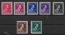 BELGIO 1945 " LIBERAZIONE " EFFIGIE SERIE DI 7 VALORI INTEGRI ** MNH LUSSO C2056 - Unused Stamps