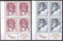 Yugoslavia 1970 - Birth Centenary Of Lenin - Mi 1376-1377 - MNH**VF - Ongebruikt