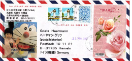 L78933 - China / Taiwan - 2012 - $32 Valentinstag MiF A R-LpBf KAOHSIUNG -> Deutschland - Cartas & Documentos