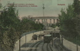Hongrie - Budapest - Einmundung Der Untergrundbahn - Trains