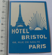 AUTOCOLLANT HOTEL BRISTOL PARIS - Stickers