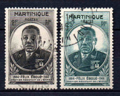 Martinique - 1944 -  Félix Eboué -  N°  218/219  - Oblit - Used - Oblitérés