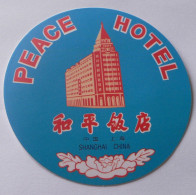 AUTOCOLLANT PEACE HOTEL SHANGAI - Autocollants
