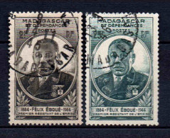 Madagascar  - 1945  -  Félix Eboué  - N° 298/299 - Oblit - Used - Oblitérés