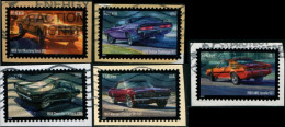 VEREINIGTE STAATEN ETATS UNIS USA 2022 PONY CARS SET 5V USED ON PAPER SN 5715-19 - Used Stamps