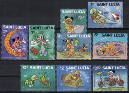 Saint Lucia 1980 Mi 484-492 MNH  (ZS2 SLC484-492) - Märchen, Sagen & Legenden