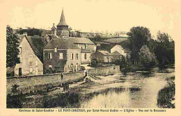 36 - Le Pont Chrétien - Environs De St Gaultier - Le Pont Chrétien Par St Marcel - L'Eglise - Vue Sur La Bouzanne - CPA  - Autres & Non Classés