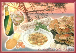 Recettes De Cuisine - Coquilles Saint Jacques - Gastronomie - CPM - Carte Neuve - Voir Scans Recto-Verso - Recetas De Cocina