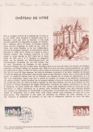 1977 FRANCE Document De La Poste Chateau De Vitré  N° 1949 - Documenten Van De Post