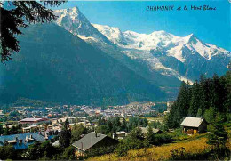 74 - Chamonix - Mont-Blanc - La Ville - Massif Du Mont-Blanc - Aiguille Du Midi - CPM - Voir Scans Recto-Verso - Chamonix-Mont-Blanc