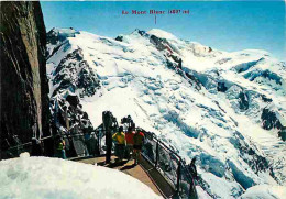 74 - Chamonix - Mont-Blanc - Téléphérique De L'Aiguille Du Midi - Terrasse Du Sommet Nord De L'Aiguille Du Midi - Mont-B - Chamonix-Mont-Blanc