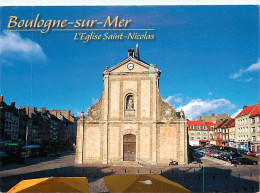 62 - Boulogne Sur Mer - L'Eglise Saint-Nicolas - Automobiles - CPM - Voir Scans Recto-Verso - Boulogne Sur Mer