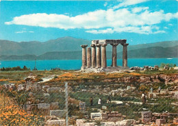 Grèce - Corinthe - Kórinthos - Ancienne Corinthe - Le Temple Archaïque D'Apollon - Carte Neuve - CPM - Voir Scans Recto- - Grèce