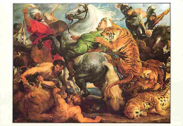 Art - Peinture - Pierre Paul Rubens - Chasse Aux Lions Et Aux Tigres - Description De La Carte Au Dos - Carte Neuve - CP - Peintures & Tableaux