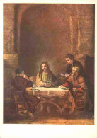Art - Peinture - Rembrandt Harmensz Van Rijn - Les Pèlerins D'Emmaus - Carte Neuve - CPM - Voir Scans Recto-Verso - Peintures & Tableaux