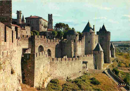 11 - Carcassonne - La Cité Médiévale - Ensemble De La Porte D'Aude : Les Deux Enceintes Fortifiées - CPM - Voir Scans Re - Carcassonne