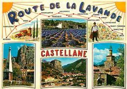 04 - Castellane - Route De La Lavande - Multivues - CPM - Voir Scans Recto-Verso - Castellane
