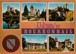 03 - Allier - Bourbonnais - Chateaux En Bourbonnais - Multivues - Blasons - CPM - Voir Scans Recto-Verso - Autres & Non Classés