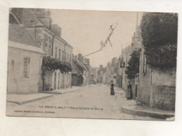 37. CPA - LA CROIX - Rue Principale Du Bourg - Hotel De La Croix Blanche - Moto Naphta - 1917 - - Other & Unclassified